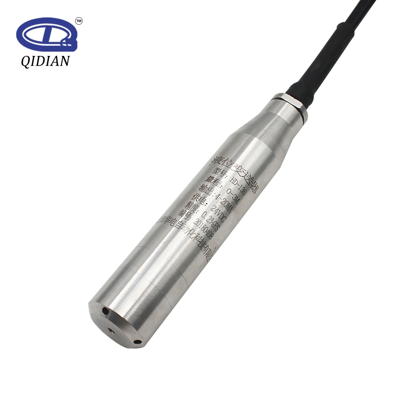 1-5V RS485 4-20mA Submersible Water Level Transmitter Probe Price DC24V Power Liquid Level Transducer for Sale