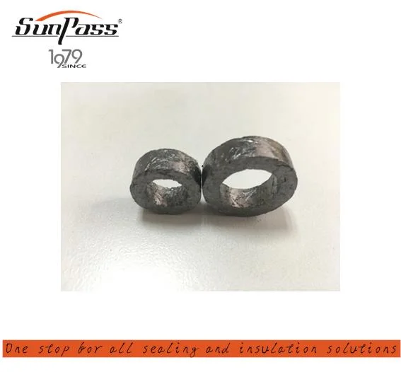 Pure Graphite Braided Packing Ring with 304 Inconel Low Friction Coefficient, High Temperature Performance. Good Self-Lubricating, Good Flexibility