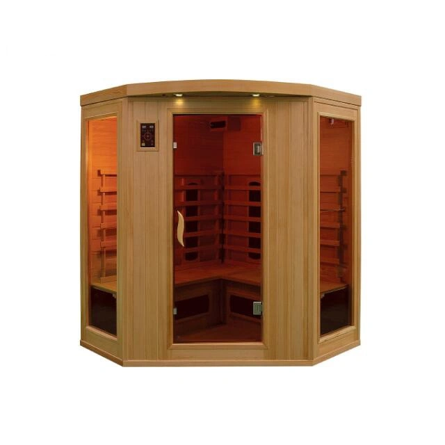 Indoor Home-Used Dry Steam Wood Far Infrared Sauna Room Top Quality Traditional Wood Sauna Room