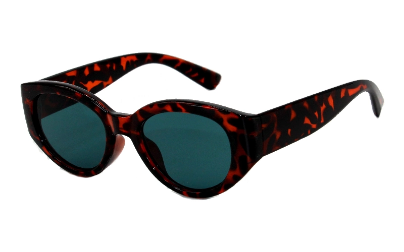 Exquisite Cat Eye Shape Multicolor Tortoise Shell Chunky Temples Fashionable Sunglasses