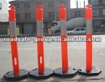 T-Top Traffic Safety Roadside Reflcetive Bollard Delineator Posts 110cm Rubber Base