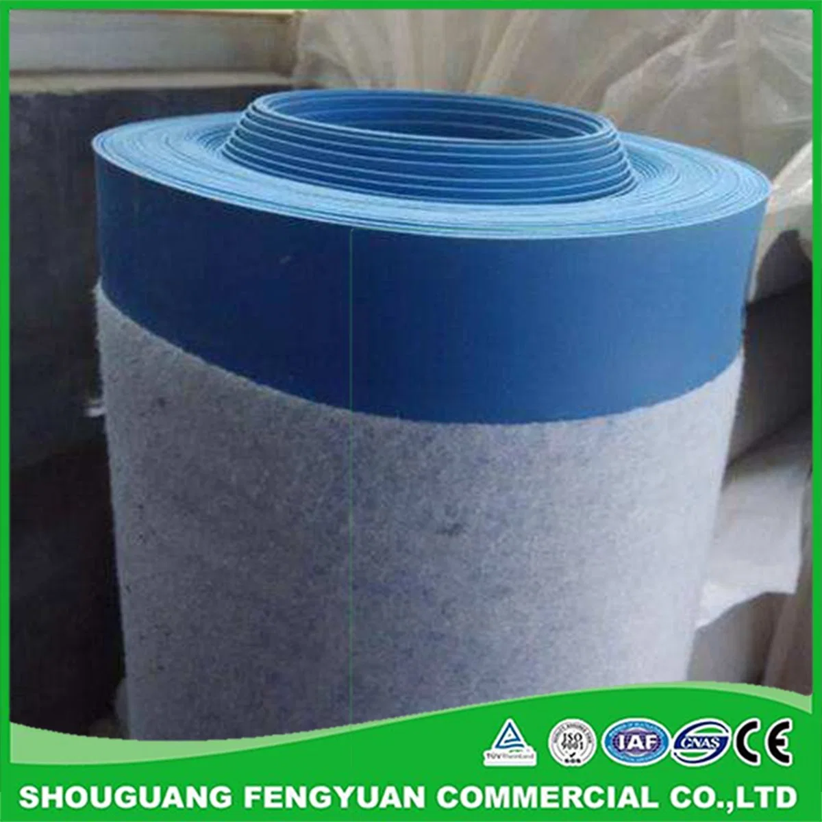 PVC Waterproof Roof Material 1.2mm with Textile