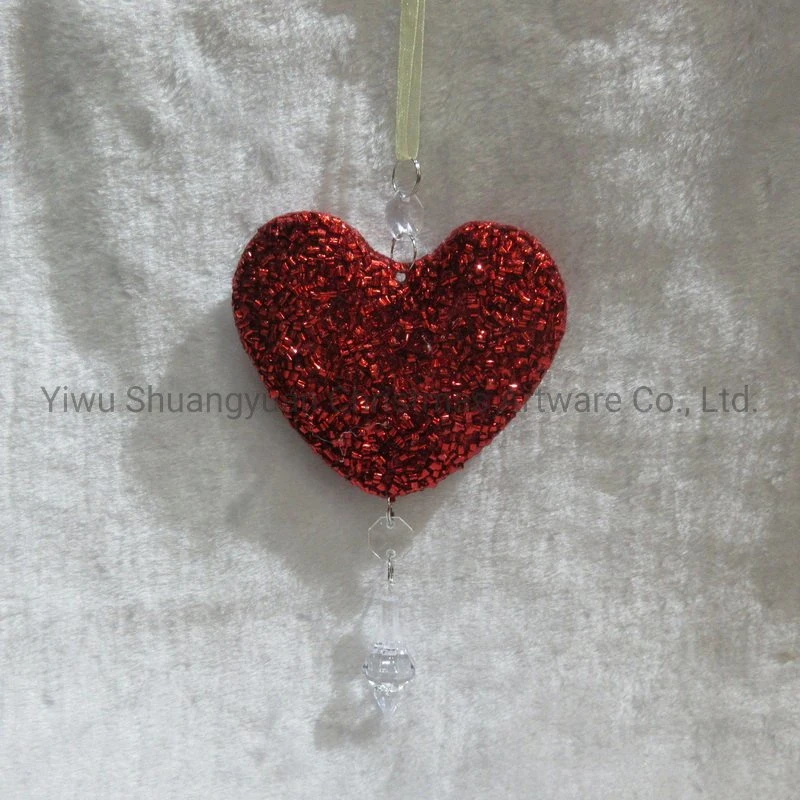 Hanging Heart Décoration de Noël pour les vacances Fête de mariage decoration de fournitures ornement du crochet de dons d'artisanat