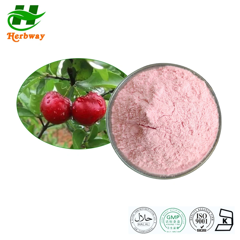 Herbway Natural Fruit Extract Vitamin C 17% High Quality Acerola Cherry Extract Powder