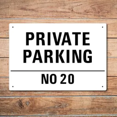 Stainless Steel Parking Signage Parking and Traffic Signs for Airport Hotel