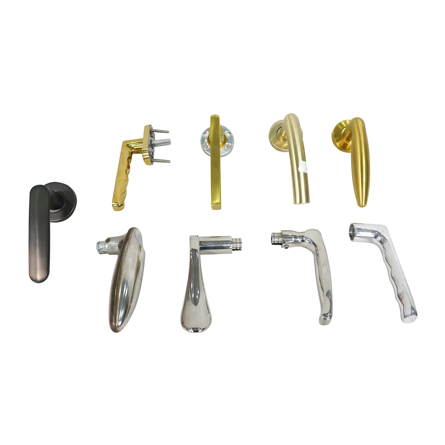 Basic Customization Metal Stamping Parts Bathroom Door Hardware Stainless Steel Interior Door Handles