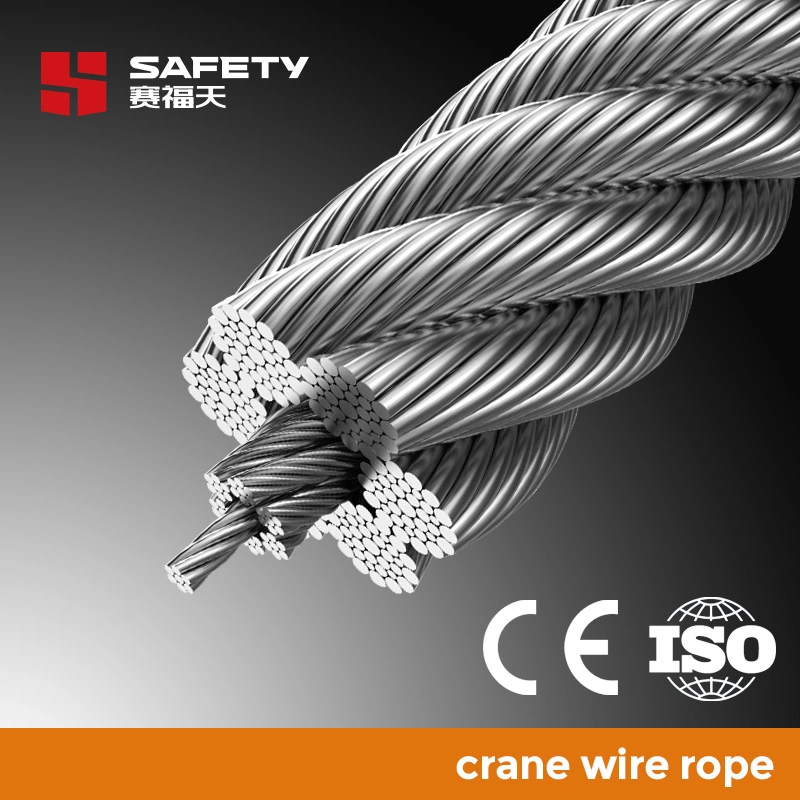 6X29 6X31 6X36 FC Iwrc Steel Wire Rope Cable Factory Crane Spare Parts 6*29 6*31 6*36 ISO2408 Jisg3525