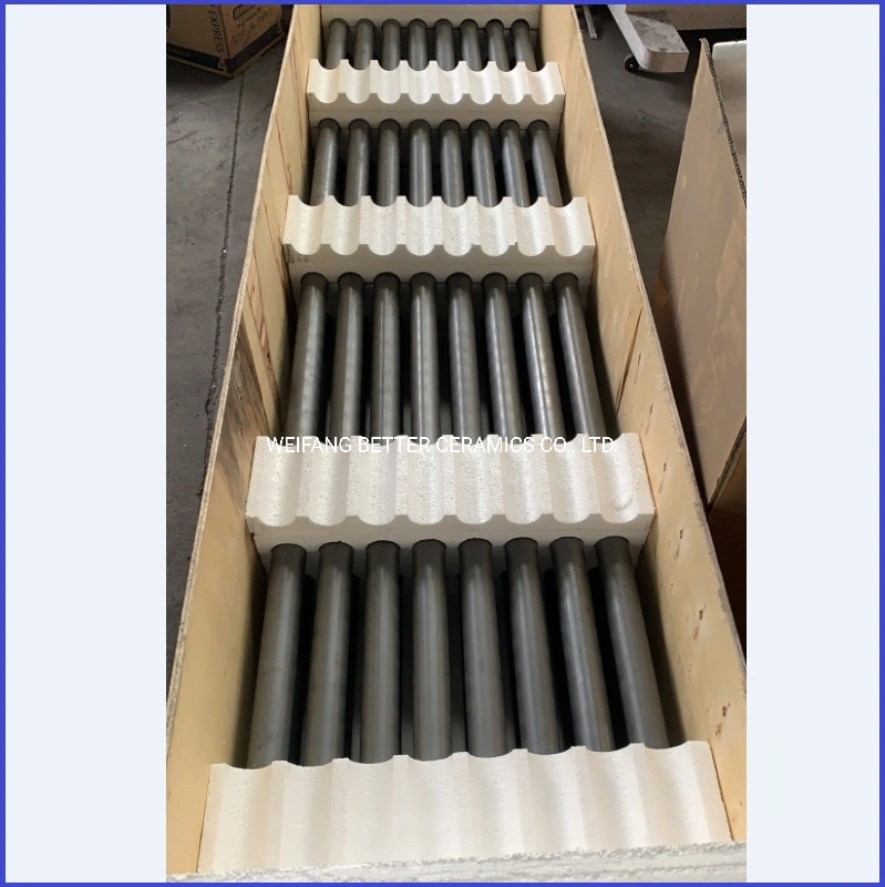 No deformation silicon carbide ceramic Sisic roller for building ceramics