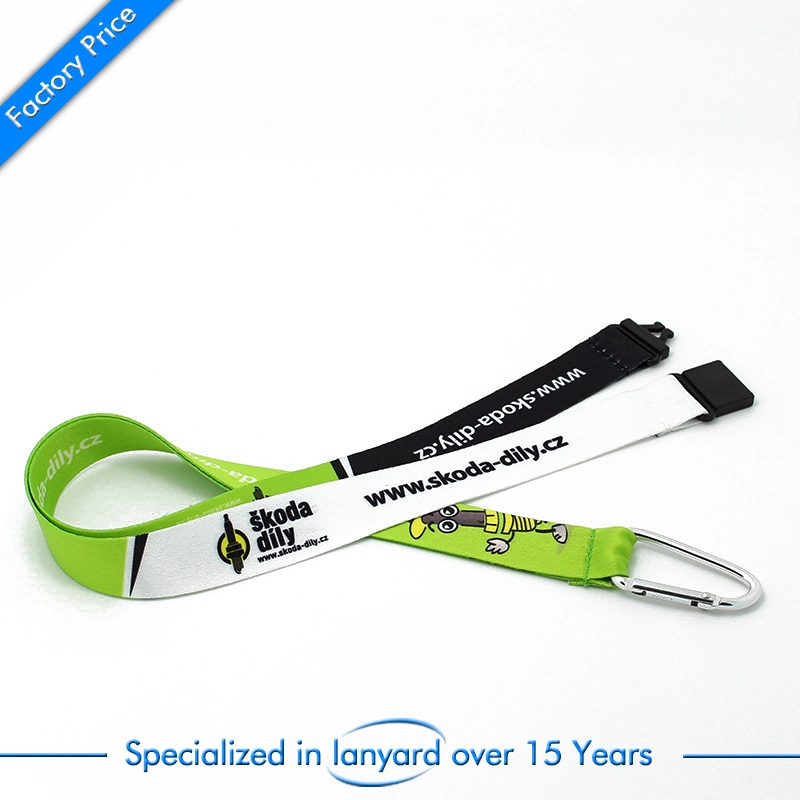 Promotion High quality/High cost performance Cheap Price Customized Printed Lanyard Strap with Square Clip Plastic Breakaway From China