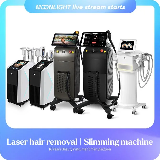 Enlèvement de cheveux de titane Salon de l'équipement chefs simple/double diode laser de système de refroidissement Tec