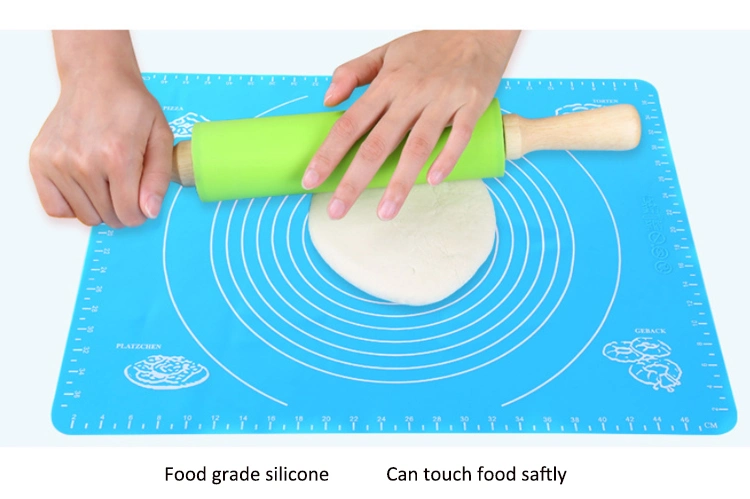 Custom Measurements Silicone Kneading Dough Non-Slip Rolling Large Pastry Baking Mat Sheet