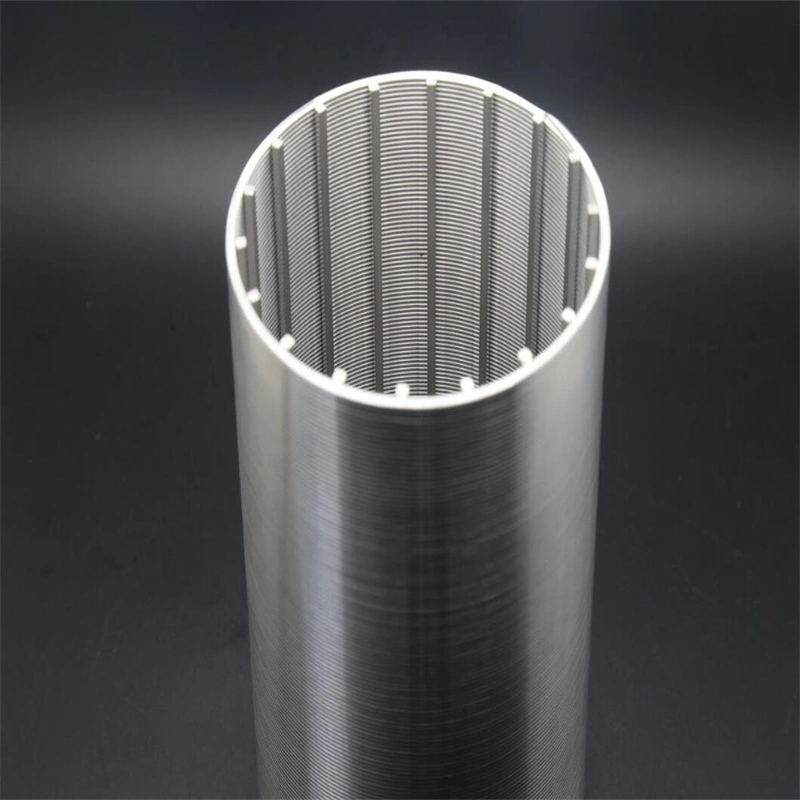 304 316L Stainless Steel Wedge Wire Cylindrical Screen Water Well Screen
