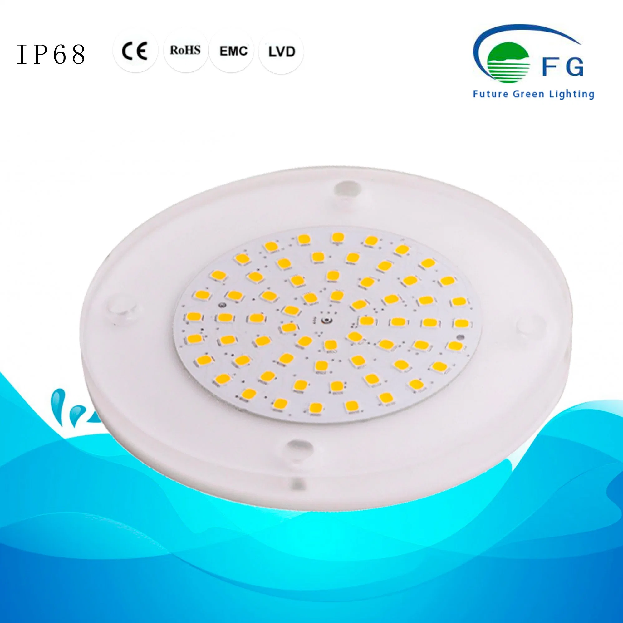 Flexible Soft Resin Filled LED Swimming Pool Light for Wall Mounted Installation