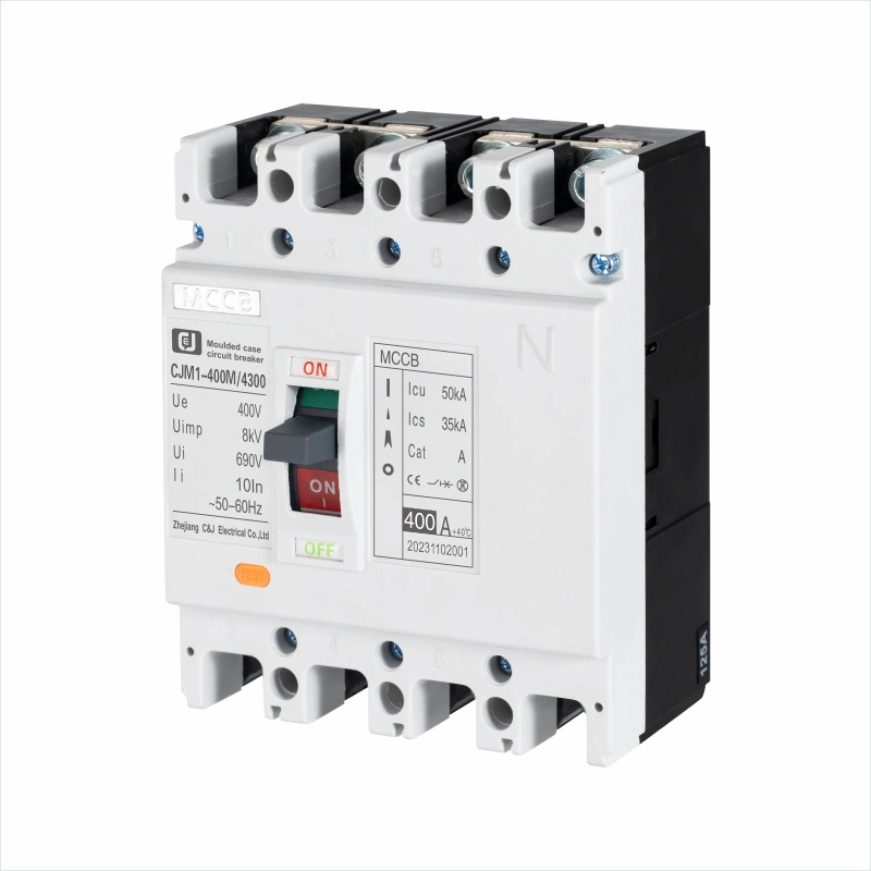 CJM1-400L/4300 eléctrico 400AMP MCCB interruptor de circuito de caja moldeada para alimentación Distribución