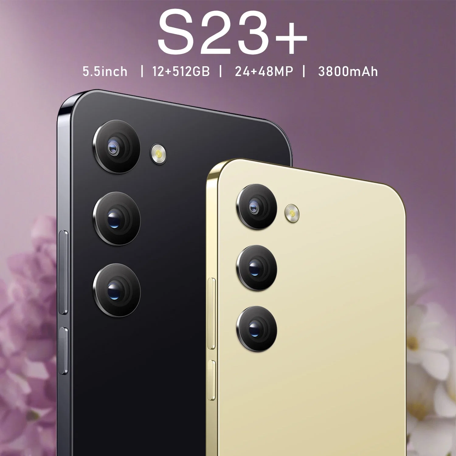 Neues Smartphone Modell S23+ Optionaler Edge-Bildschirm bis 1GB ROM Android Handy OEM/ODM sofort lieferbar