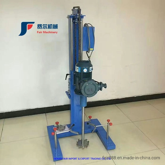 Disperser Agitator Chemical Liquid Automatic Paint Coating Mixer with Electric Hydraulic Lifting