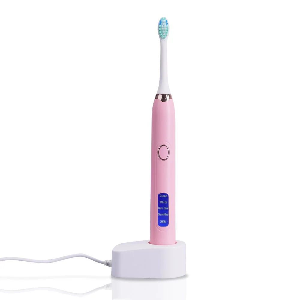 Cuidados de gengiva oral branqueamento dentário adultos Sonic Tootbrush display LCD