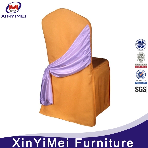 Cheap Durable Banquet Hotel Reception Chair Covers and Table Cloth for Sale (XYM-297)