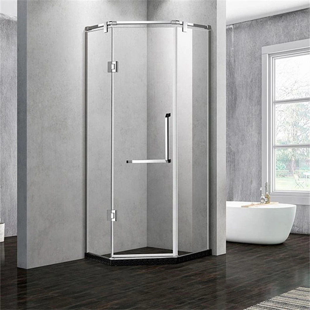 Qian Yan Hydro Massage Shower Cabin China 304 Ss Material Walk-in Shower Room Manufacturing Luxurious 304 Stainless Steel Corner Shower