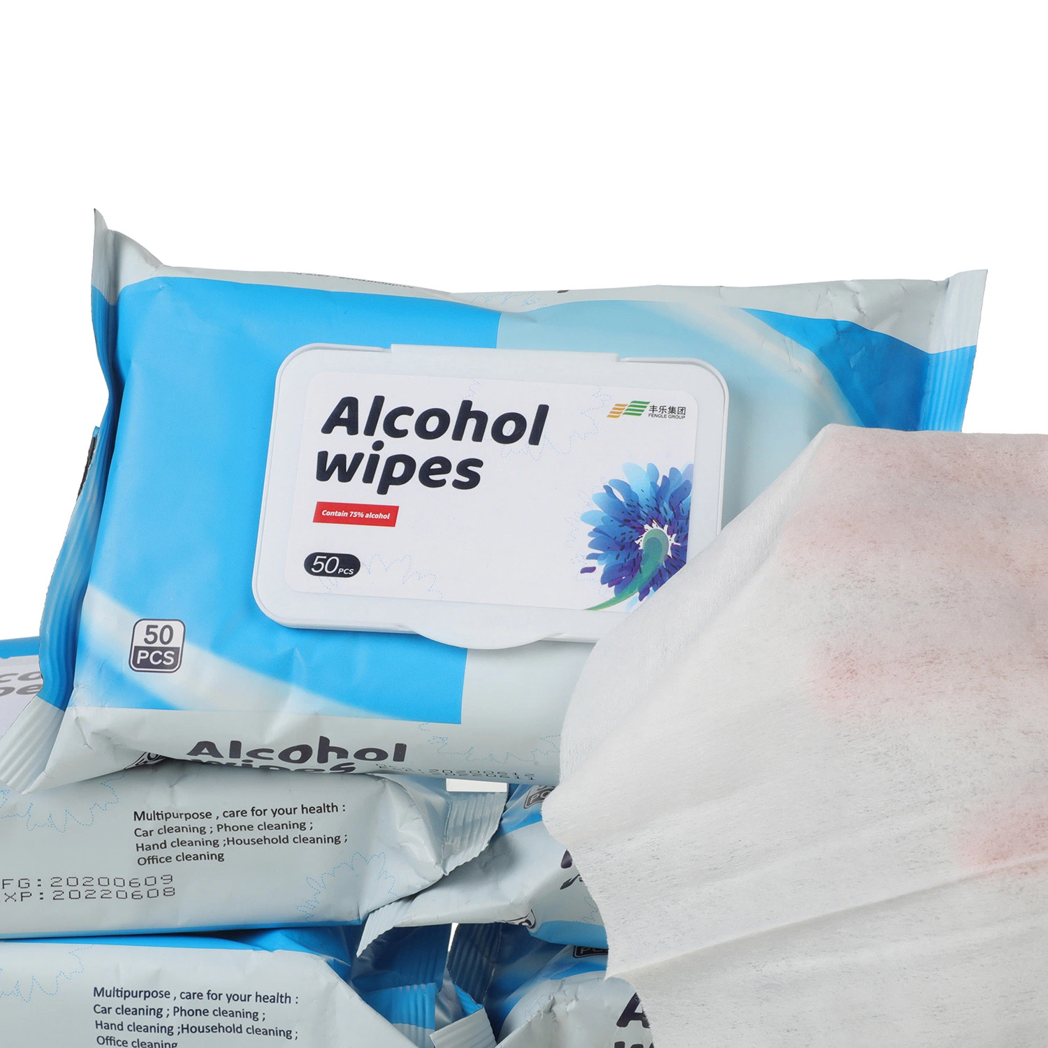 Made in China OEM Disinfectant with Approvals Household Cleaning Alcohol Wipes for Daily Life with ISO/CE/FDA Portable and Cleaning Sanitizing Wet Wipes