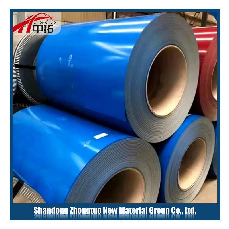 SGCC Dx51d ASTM AISI JIS DIN PPGI PPGL Gi Gl Color Zinc Coated Roofing Materials Prepainted Galvanized Steel Coil