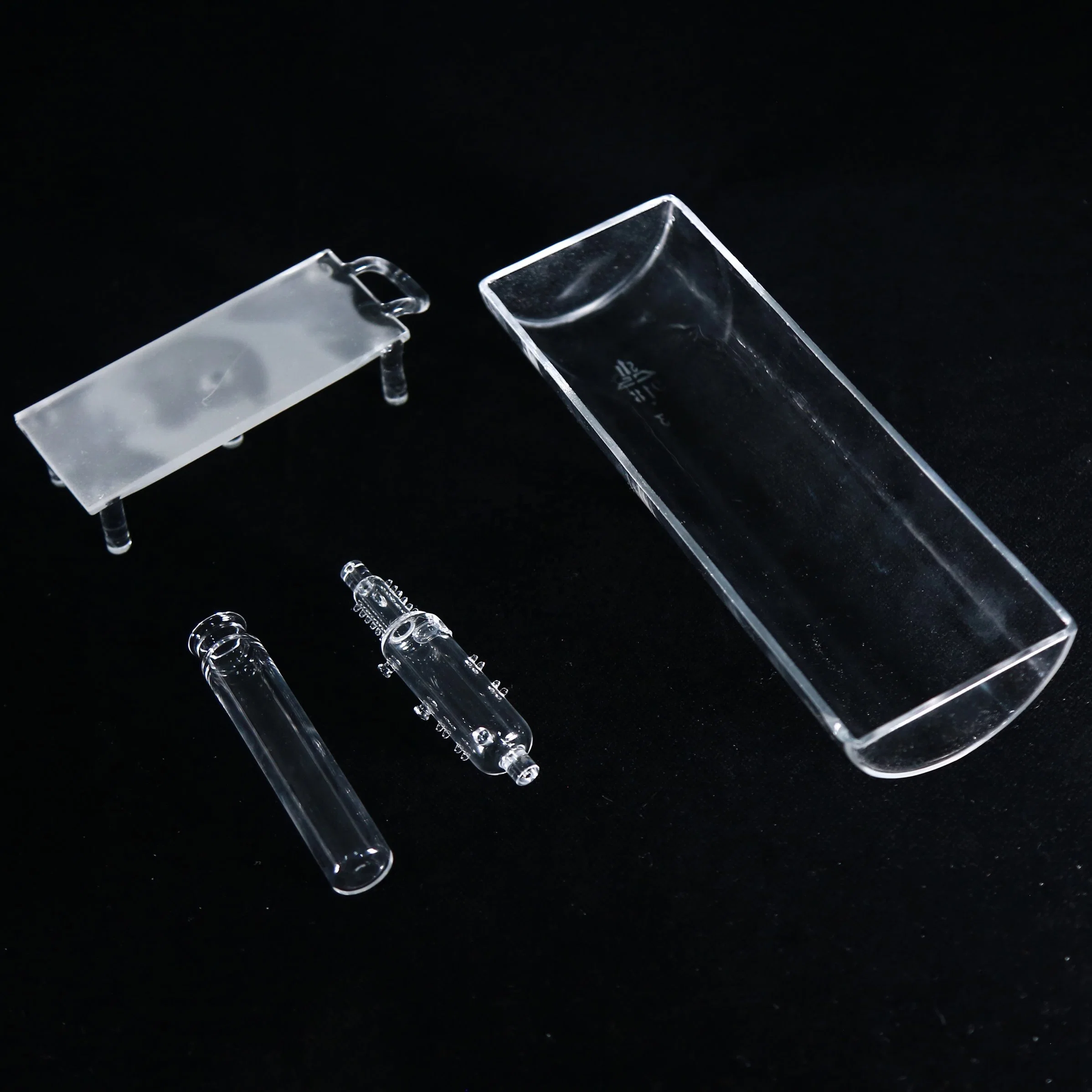 Custom Lab Quartz Glassware Polished Quartz Cells Tanks Clear Square Glass Quartz Petri Dish 75mm X 35mm X 35mm Deep