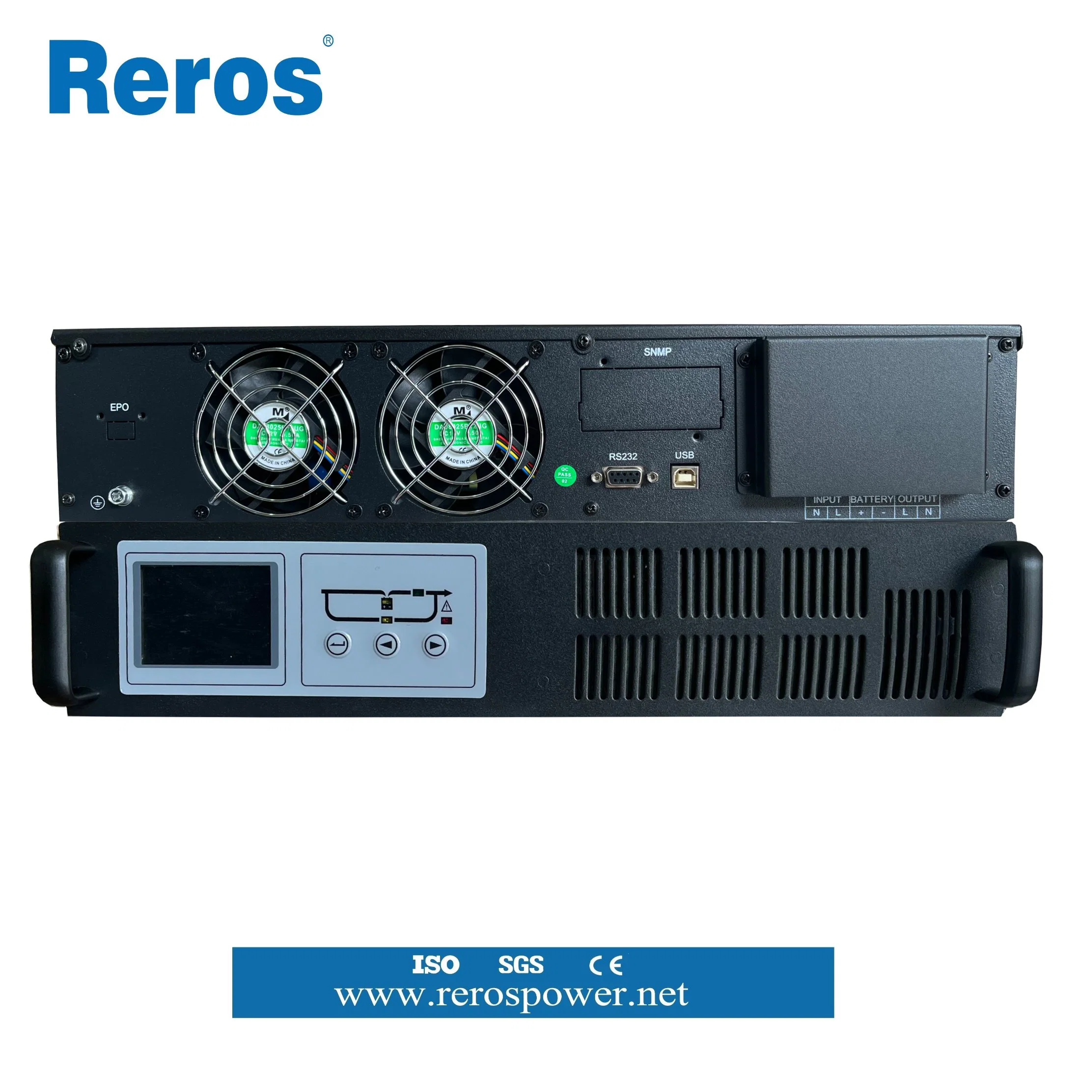 Online High Frequency Reros Power Supply 1-3kVA Rack-Mounted Low Voltage 110V Power Supply with Snmp Card UPS Single Phase