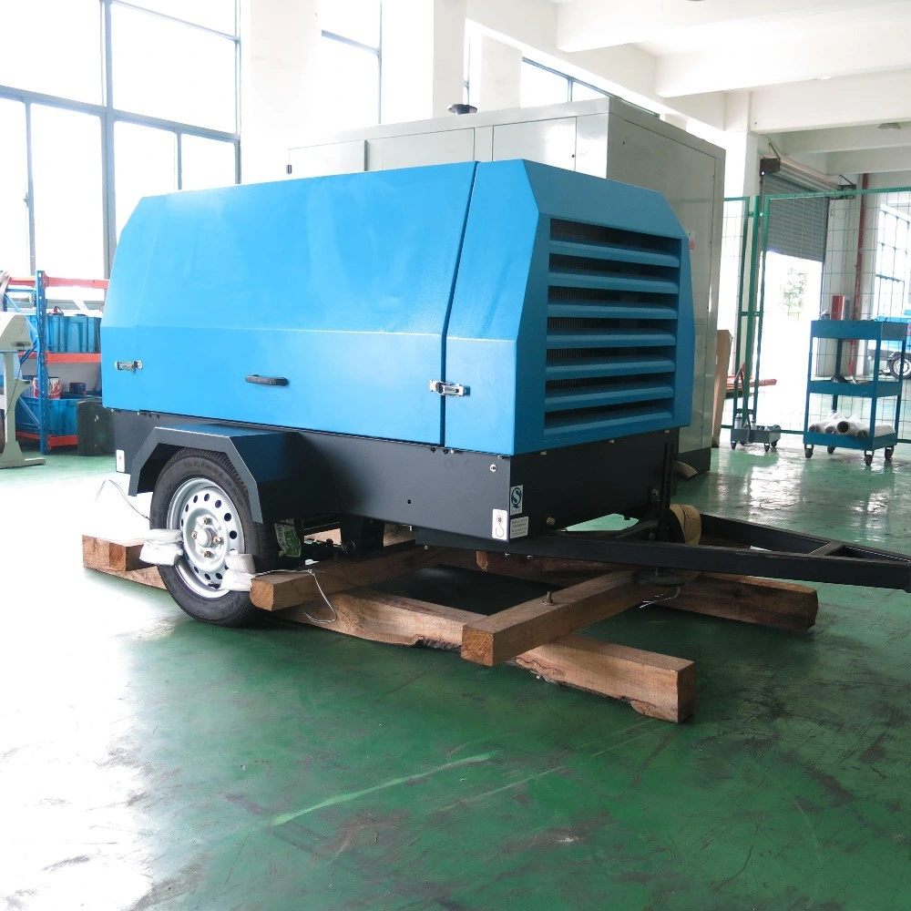 Diesel Engine Movable Air Compressor Machine for Breaking Stone