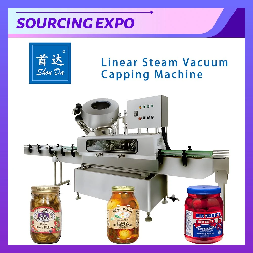 Automatic Horizontal Foil Aluminum Cap Sealing Machine with Steam Generator Vacuum Pump