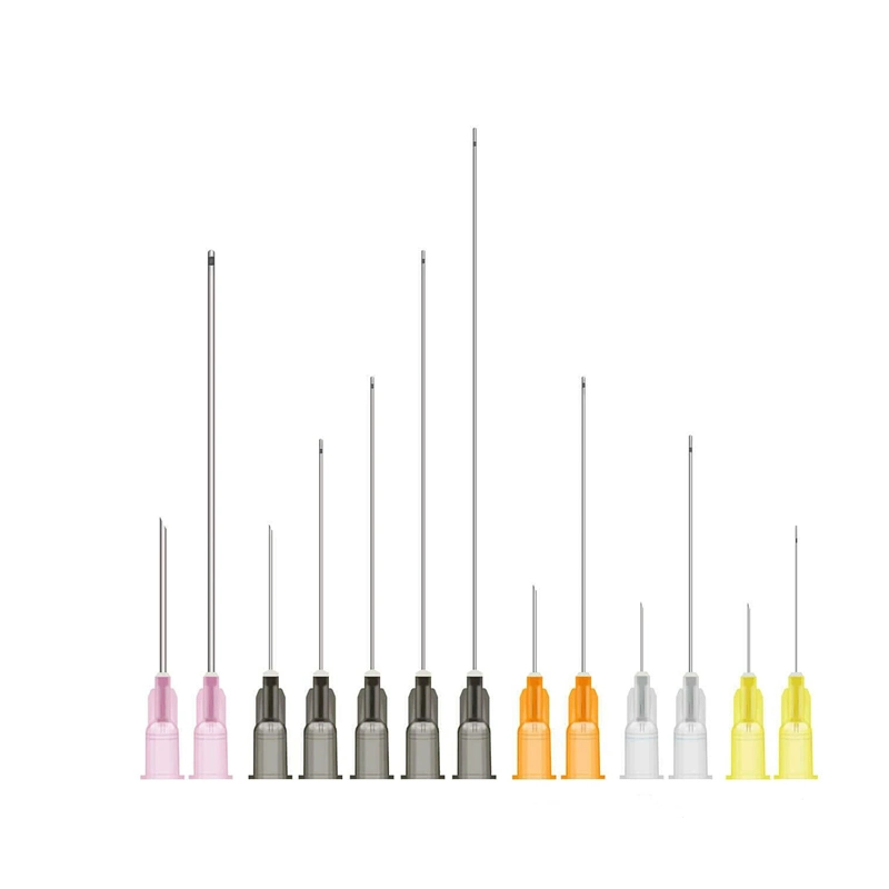 Micro médicos desechables cánula cánula de 38mm 27g para la inyección de relleno dérmico romo