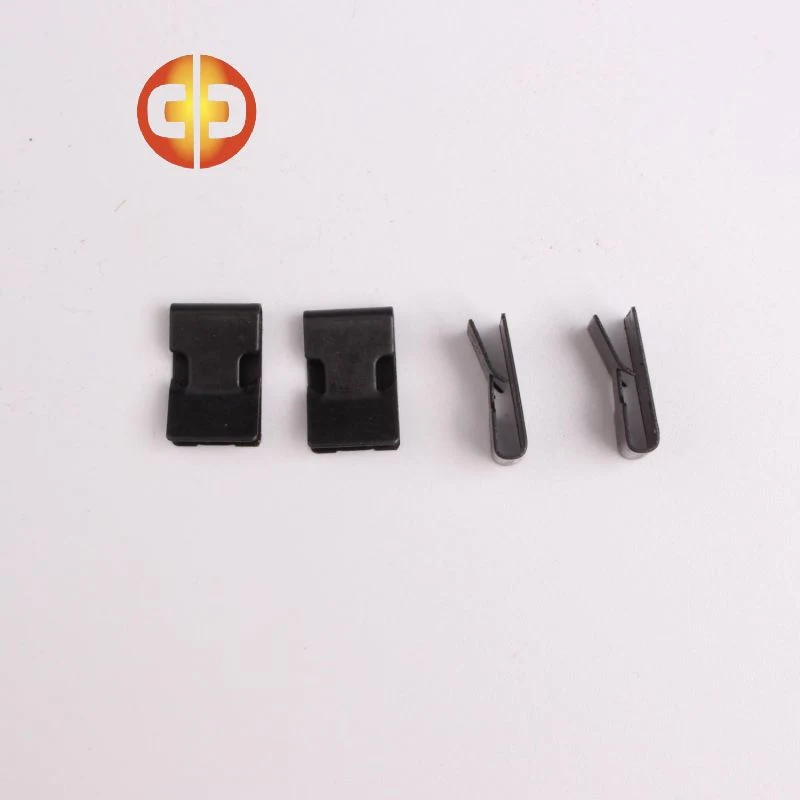 0.7g Aço manganês de boca grande, preto, zinco, Barb. Lateral única Peças de estampagem de ferragens de fechamento de balanceamento