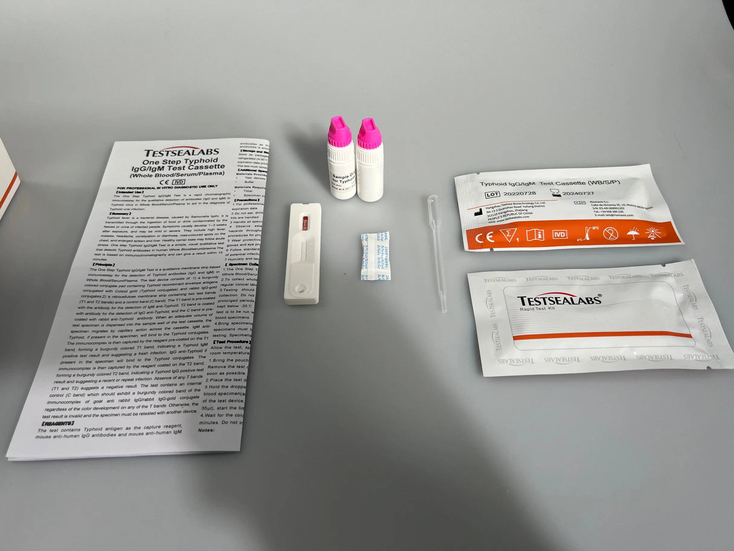 Fabricant de kit de test rapide IgG/IGM typ en une étape