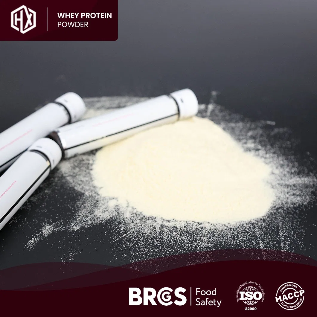 Haoxiang Imported Brand Native Whey Protein Light Yellow Powder Whey Protein Muscle Gain Manufacturers Whey Casein Blend Protein Powder Adjuvant Cancer Therapy