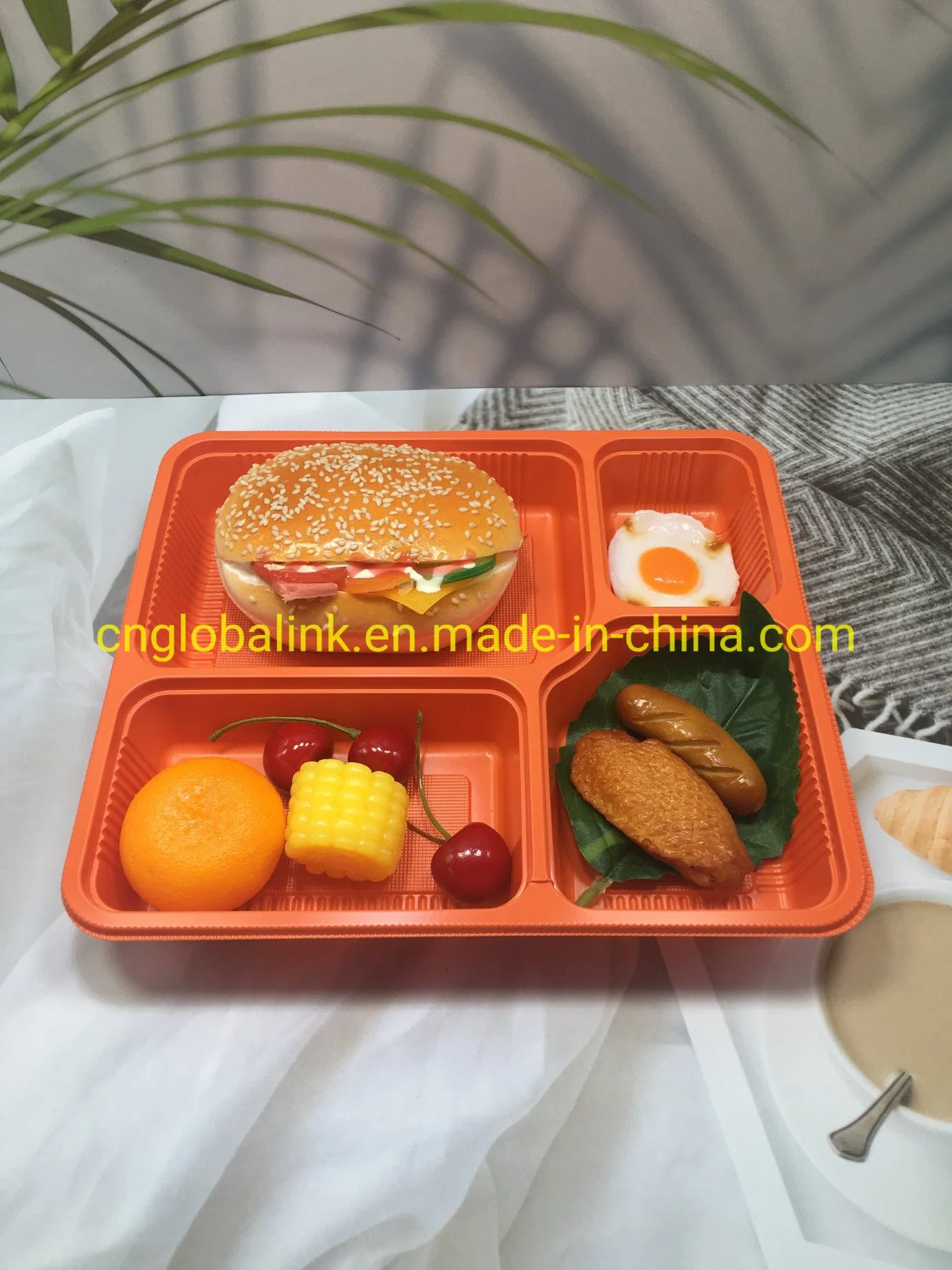 PP Plastic Food Container Take Away Food Box 3/4/5/6 Cells