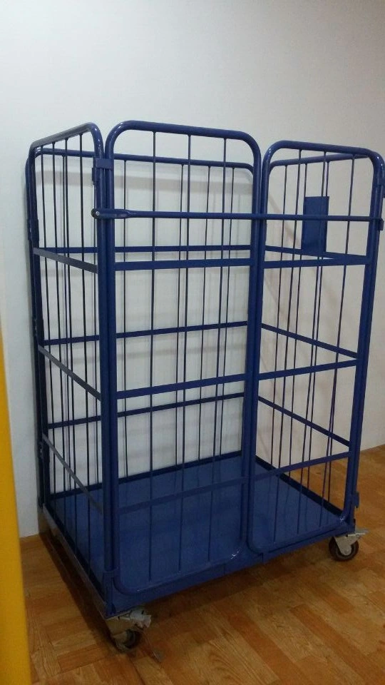 Warehouse Wire Mesh Container Storage Cage, Storage Cage for Sale