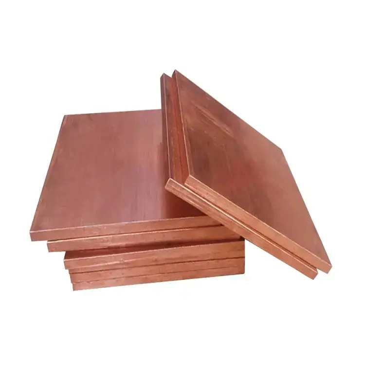 Quality Pure Copper Plate 3mm Sheet Nickel Plated Copper Sheet 10mm 20mm Thickness Copper Cathode Plates for Earthing