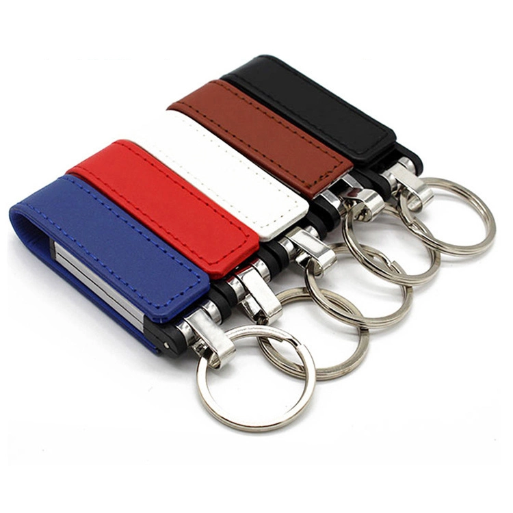 Leather USB Flash Drive 8/16/32/64/128/256GB Portable SD Card Memory Stick Customized Logo/Color/Capacity USB Flash Drive