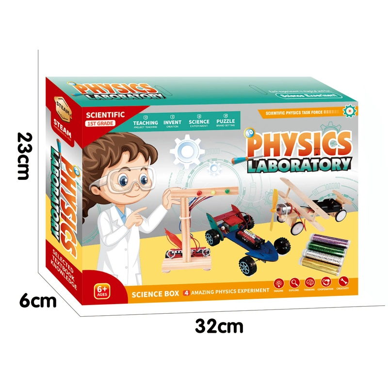 8 em 1 Tráfego Caleidoscópio Relógio de luz a eletricidade estática Device Montessori Educação Ciência Física Experimento Brinquedo Kit