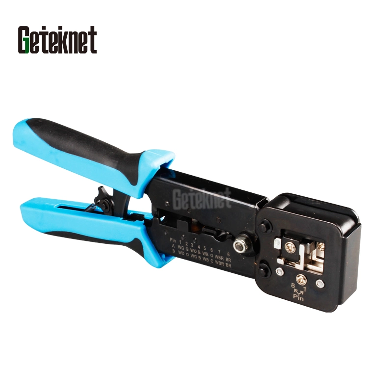 Gcabling RJ45 Networking Solution Cable Tool CAT6A Network Hand Crimper Cutter Cutting Crimping Tool