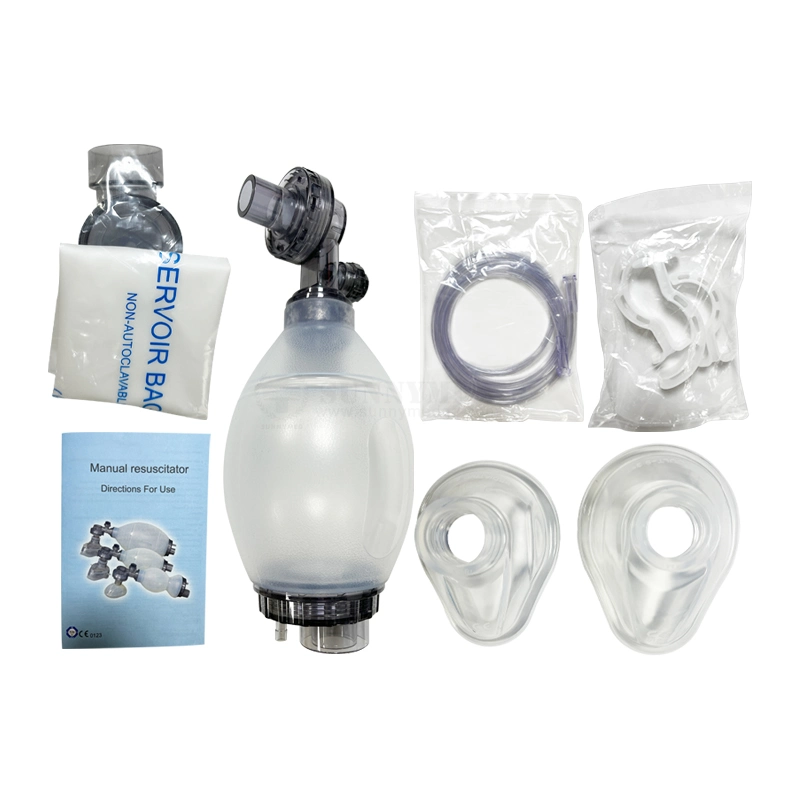 Sy-K001 Hospital Emergency Manual Respiratory Bag Respiratory Ball Silicon Manual Resuscitator