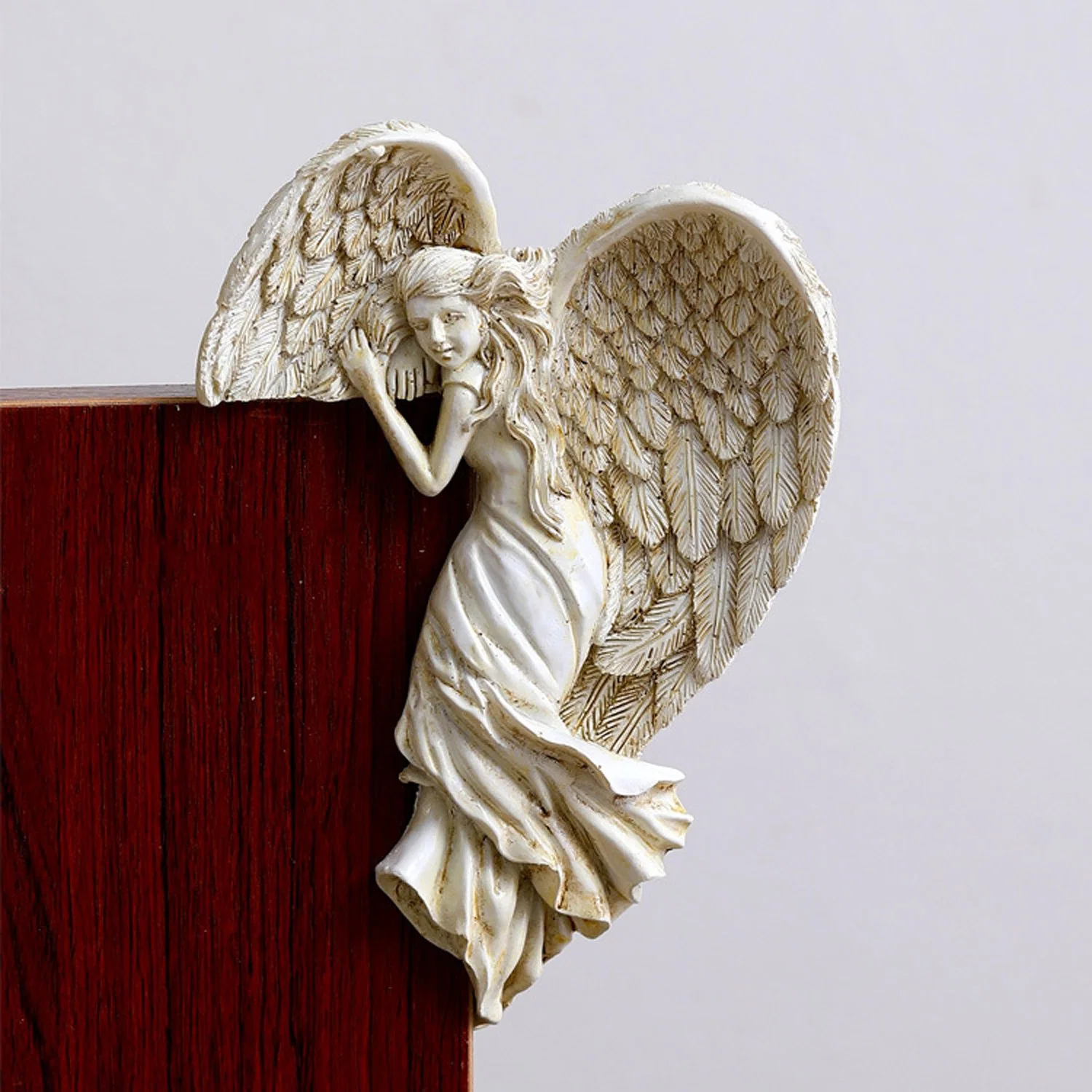 Redemption Angel Door Frame Ornament Figurine Statue Artistic Sculpture Craft Resin Crafts for Christmas Decoration