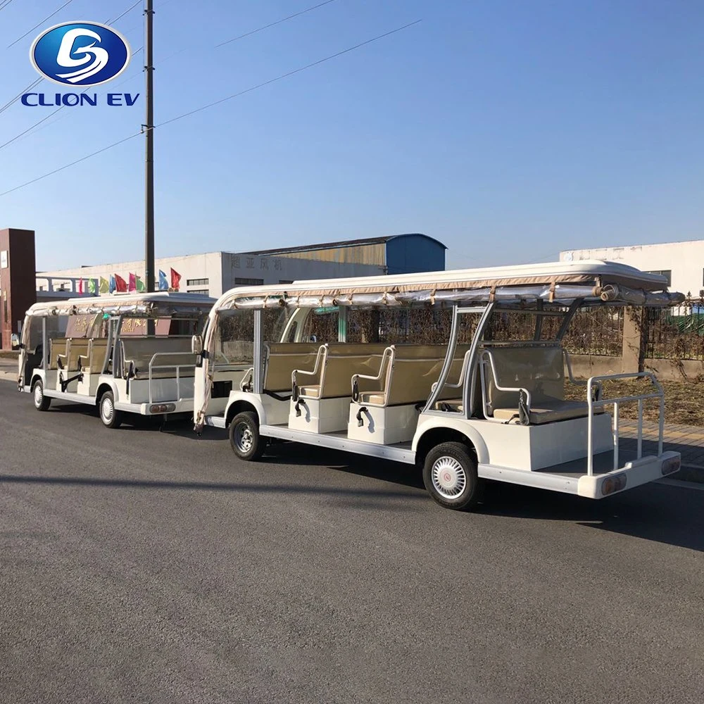 China OEM Scenic Spot Electric Low Speed Sightseeing Vehicle Bus