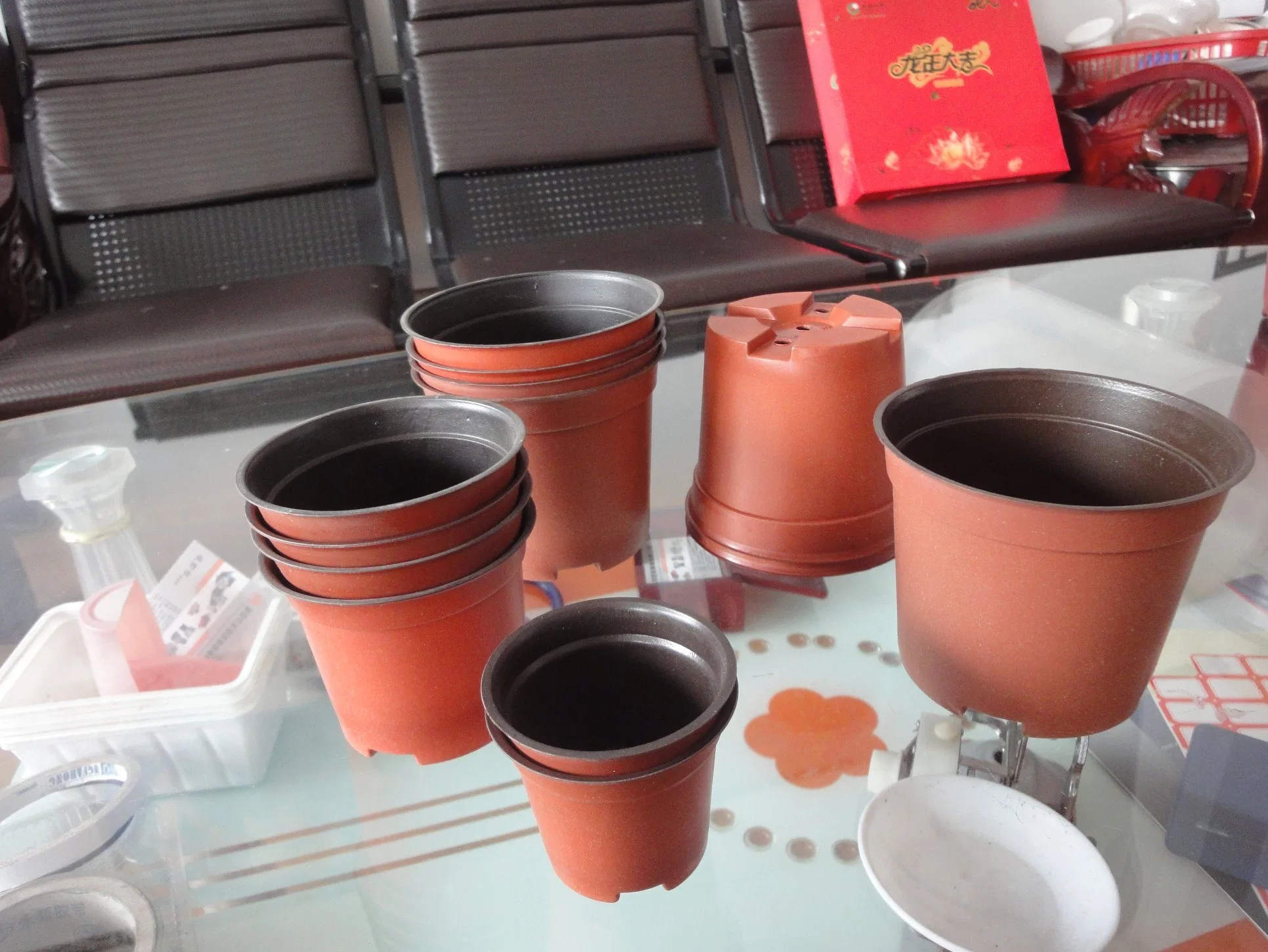 Fabricación de membrana de Flower Pot con máquina de termoformado hidráulica