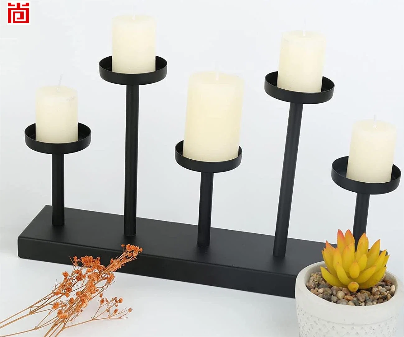 5 PC Marvellous Design Metal Candle Holder