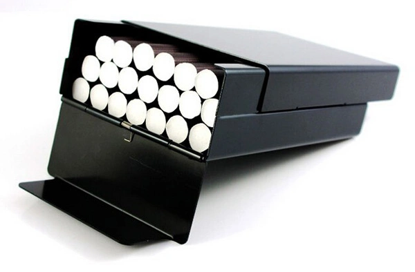 Personalized Ultra Thin Automatic Cigarette Case Metal Cigarettes Boxes