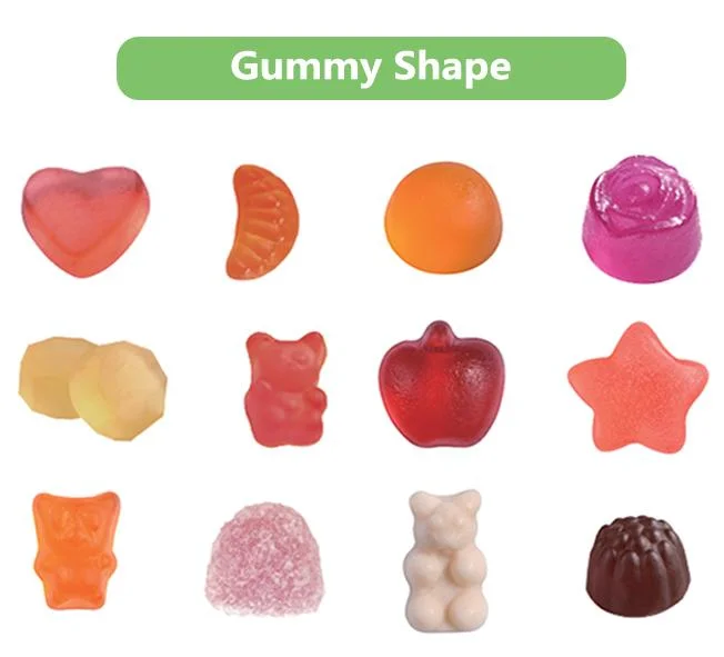 Personalización de la muestra de la vitamina Suplemento Alimenticio gomoso calcio Vitamina D3 Gummies para tener huesos sanos