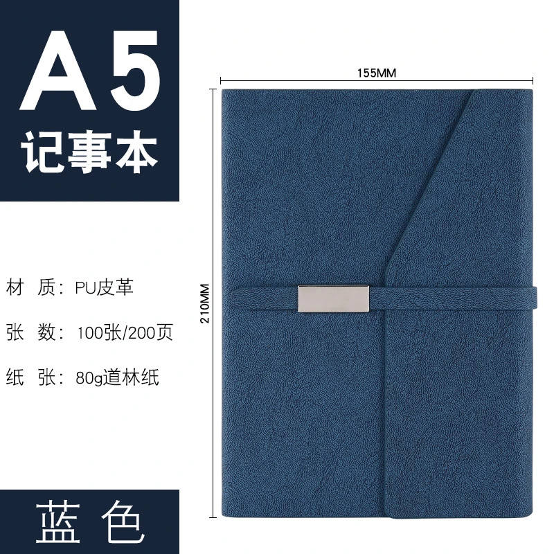 Colorful Custom PU Leather Notebook A5 Bulk Agenda Organizer Notepad for Office