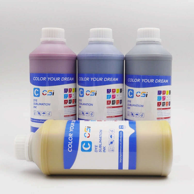 1000ml 4 colores de tinta digital textil de Tinta de Sublimación de tinta a base de agua
