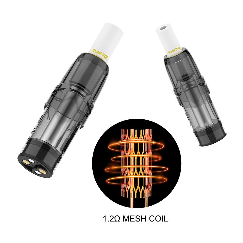 SunFire 2,0ml 2,0g Atomadores VAPE Pod vacíos con embalaje desechable VAPE Pen bobina cerámica Tipo C carga