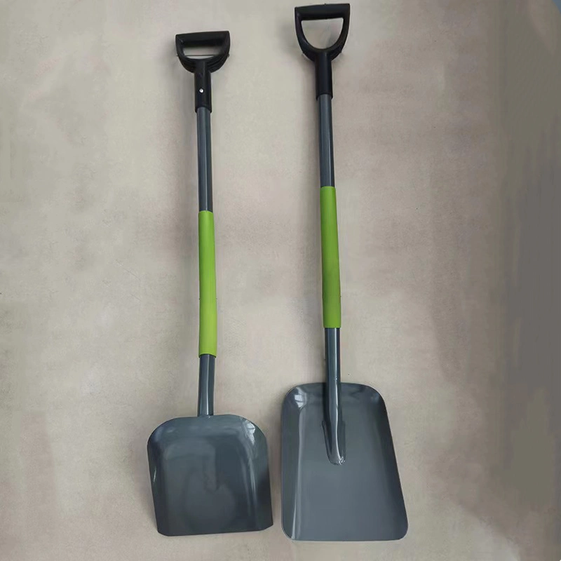 High quality/High cost performance  Ergonomics Shovel Metal Handle Garden Digging Square Shovel Spade for Europe Market